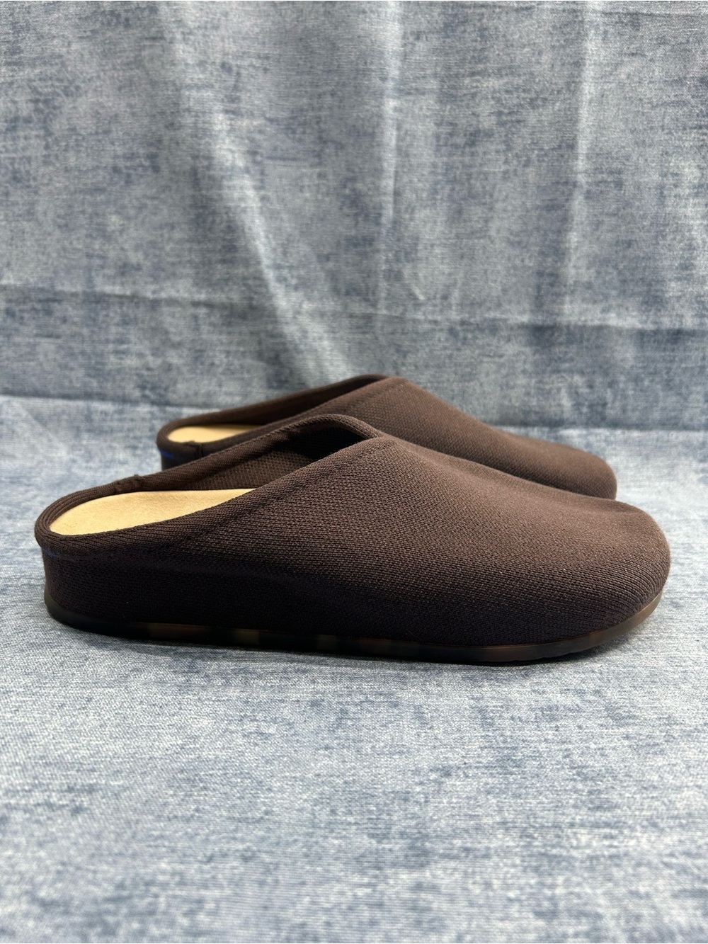 Rothy’s the casual clog mules comfort shoes minimalist knit Sz 11 chestnut